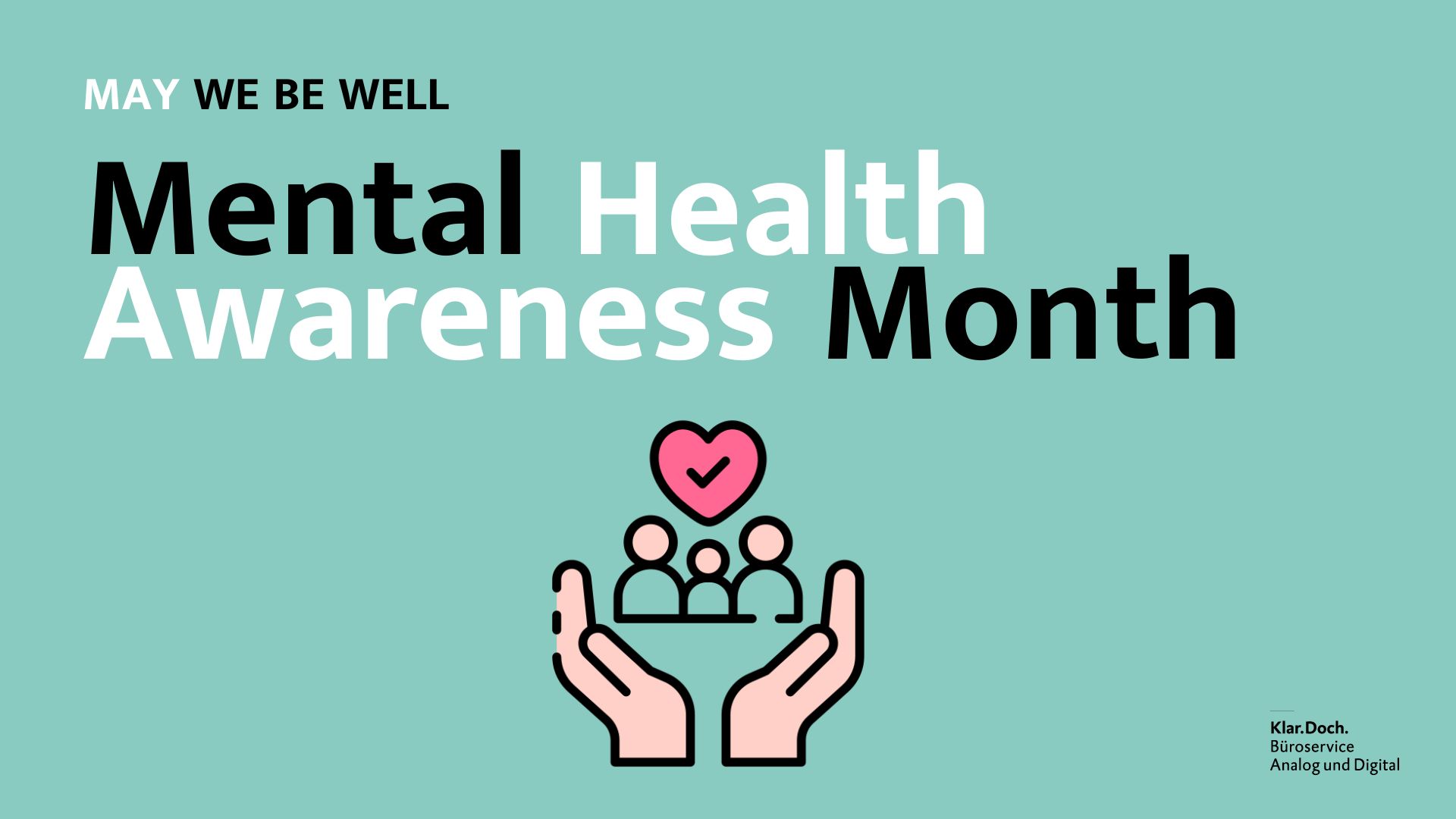 Titelbild geschrieben Mental Health Awareness Month