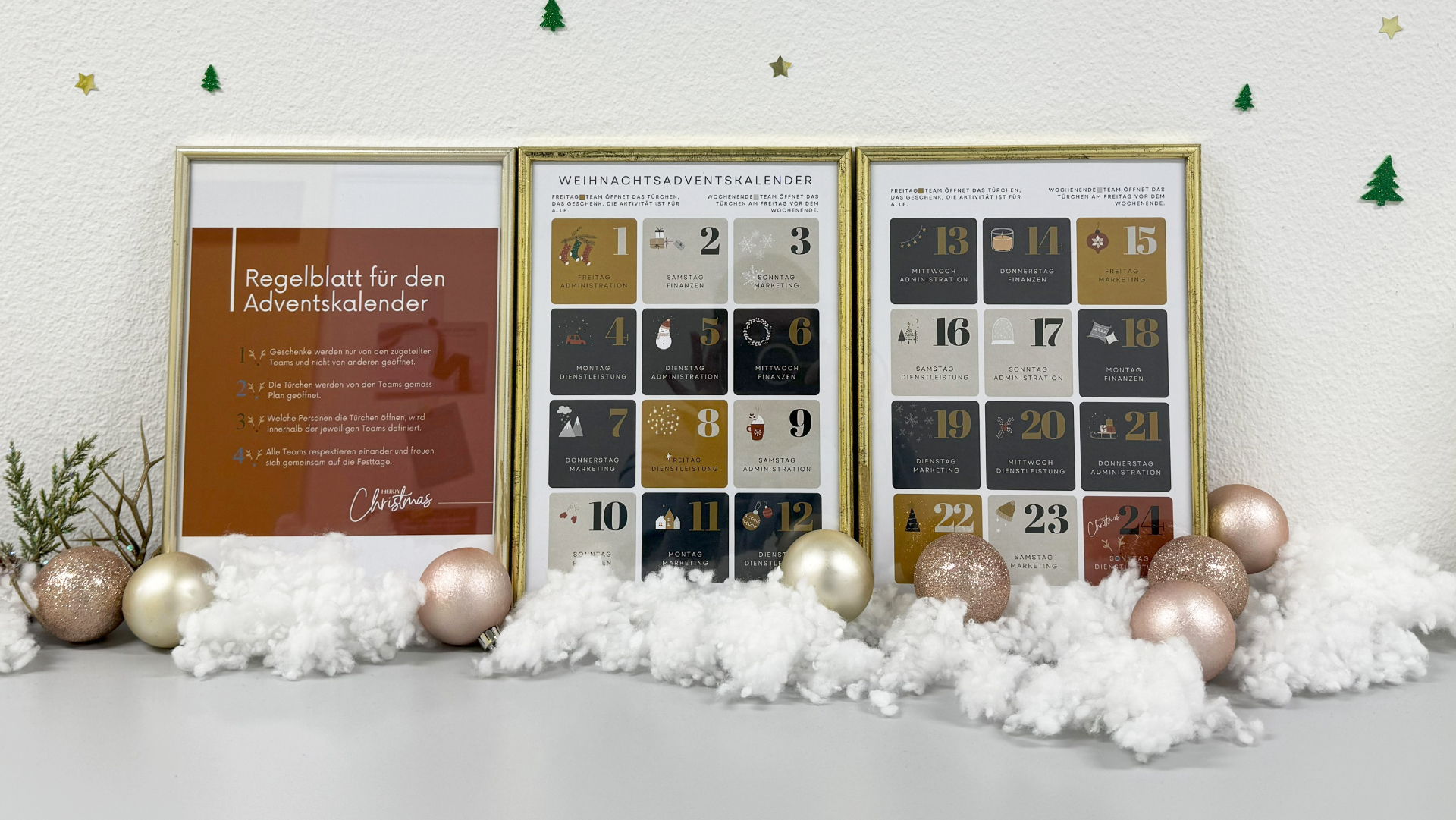 Der selbstgemachte Adventskalender und das Wichteln waren die Team-Highlights in der Adventszeit im Klar.Doch. Der selbstgemachte Adventskalender und das Wichteln waren die Team-Highlights in der Adventszeit im Klar.Doch.